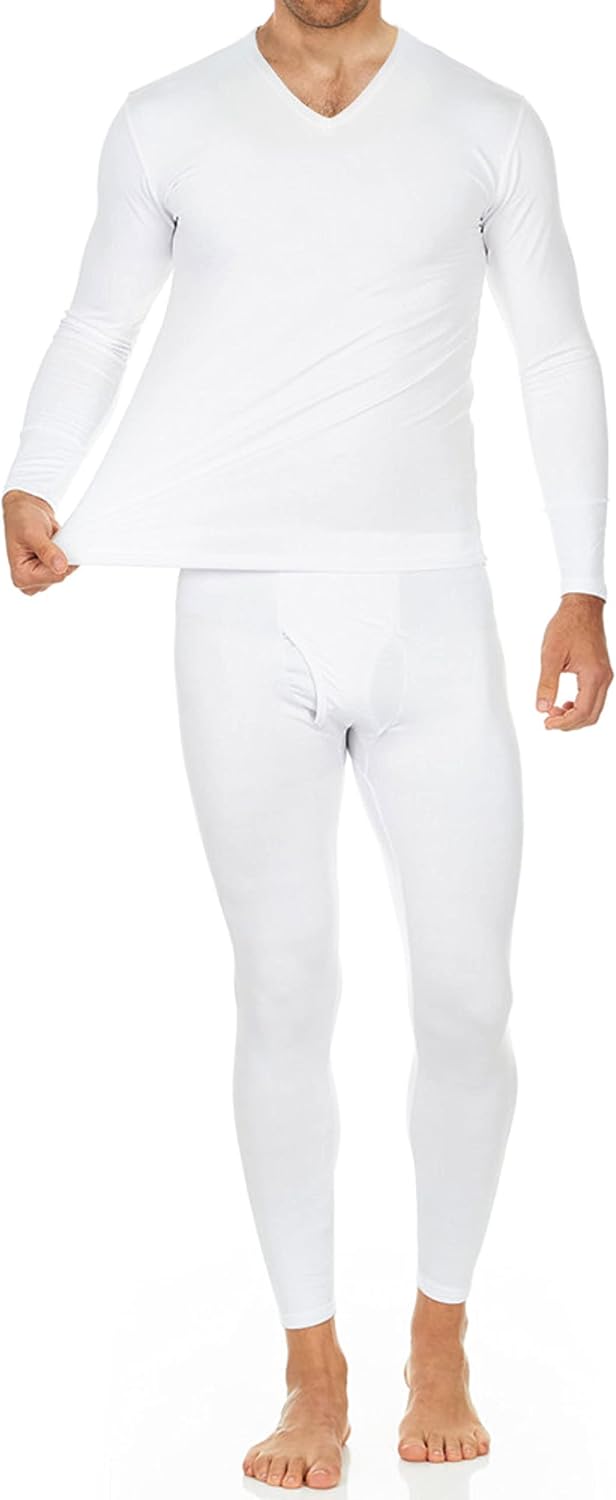 Fleece-Lined Thermal Long Johns Base Layer Set