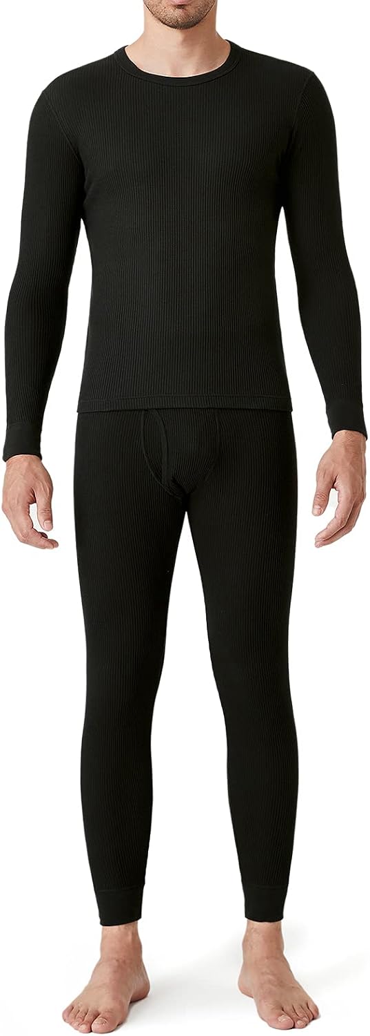Cotton Waffle Thermal Set Midweight and Heavyweight