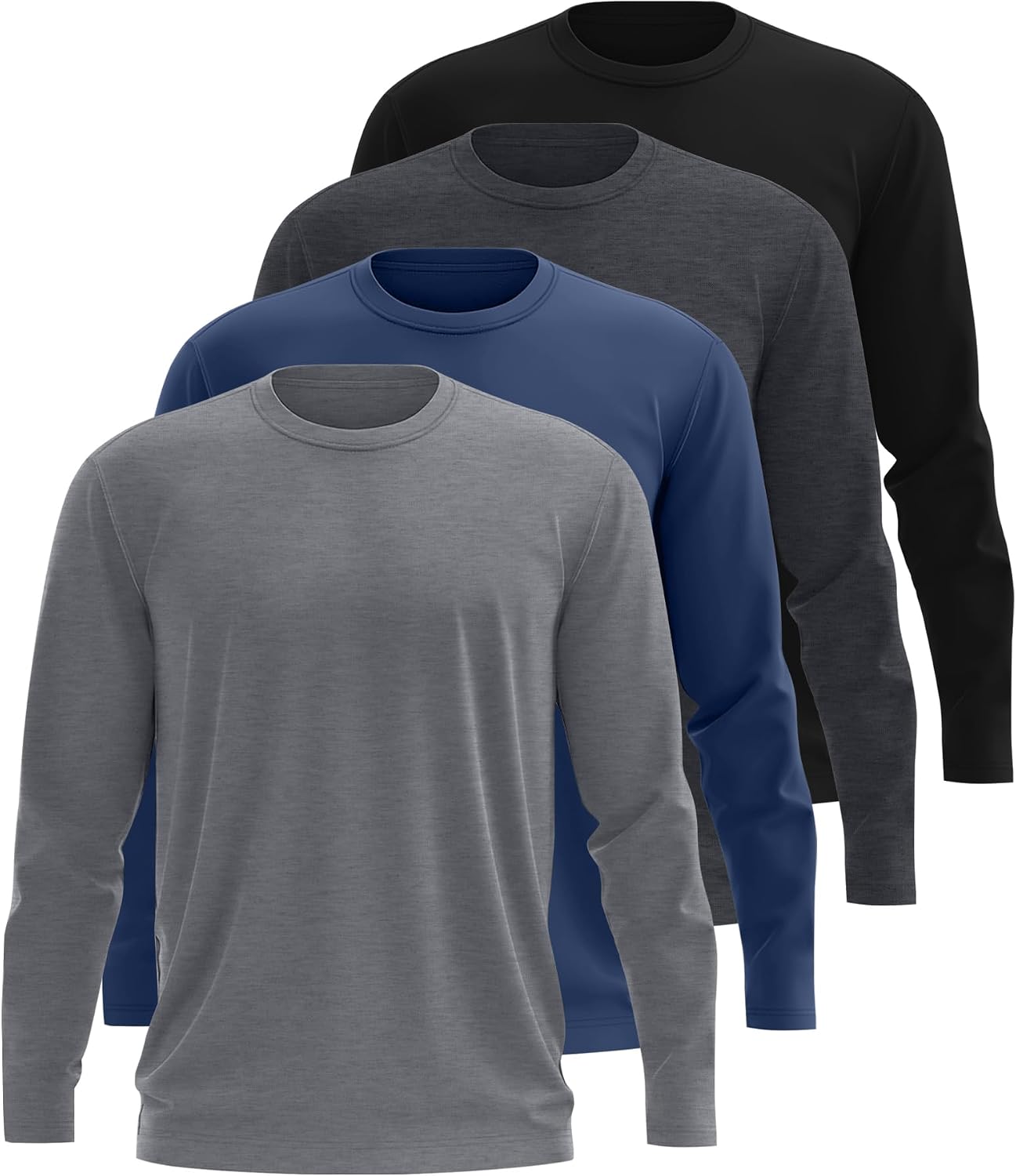 4-Pack Big and Tall Fleece Thermal Shirt - Image 2
