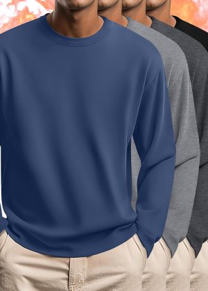 4-Pack Big and Tall Fleece Thermal Shirt
