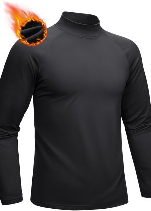 Fleece-Lined Thermal Long Sleeve Undershirt