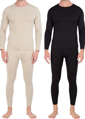 4-Piece Fleece Long Johns Thermal Set