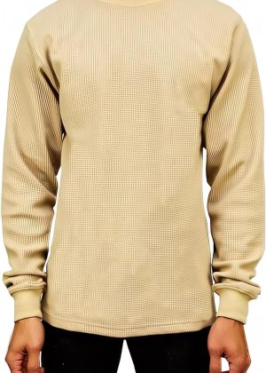 Rugged Waffle Crew Neck Thermal Shirt