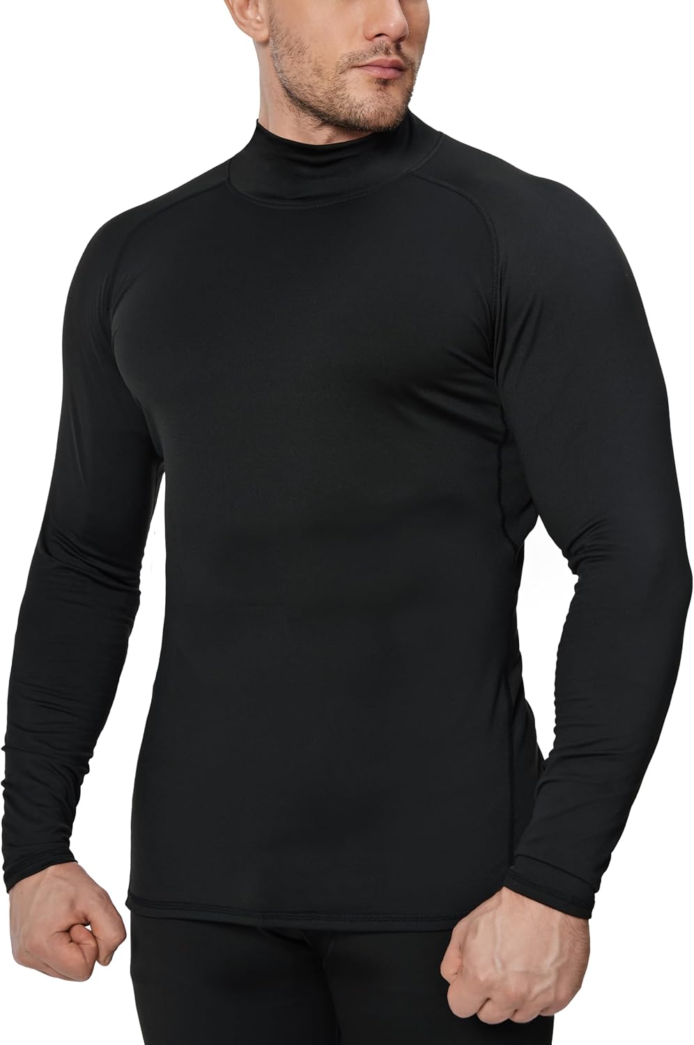 5-Pack Mock Neck Fleece-Lined Thermal Shirt - Image 2