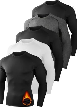 5-Pack Thermal Compression Long Sleeve Shirts