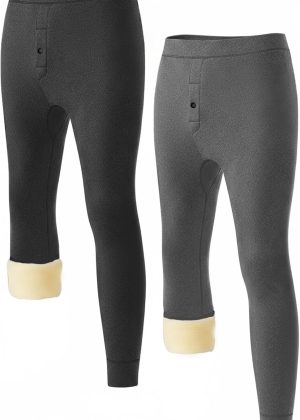 2-Pack Heavyweight Fleece Thermal Underwear Pants