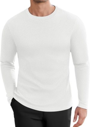 Honeycomb Waffle Thermal Crew Pullover