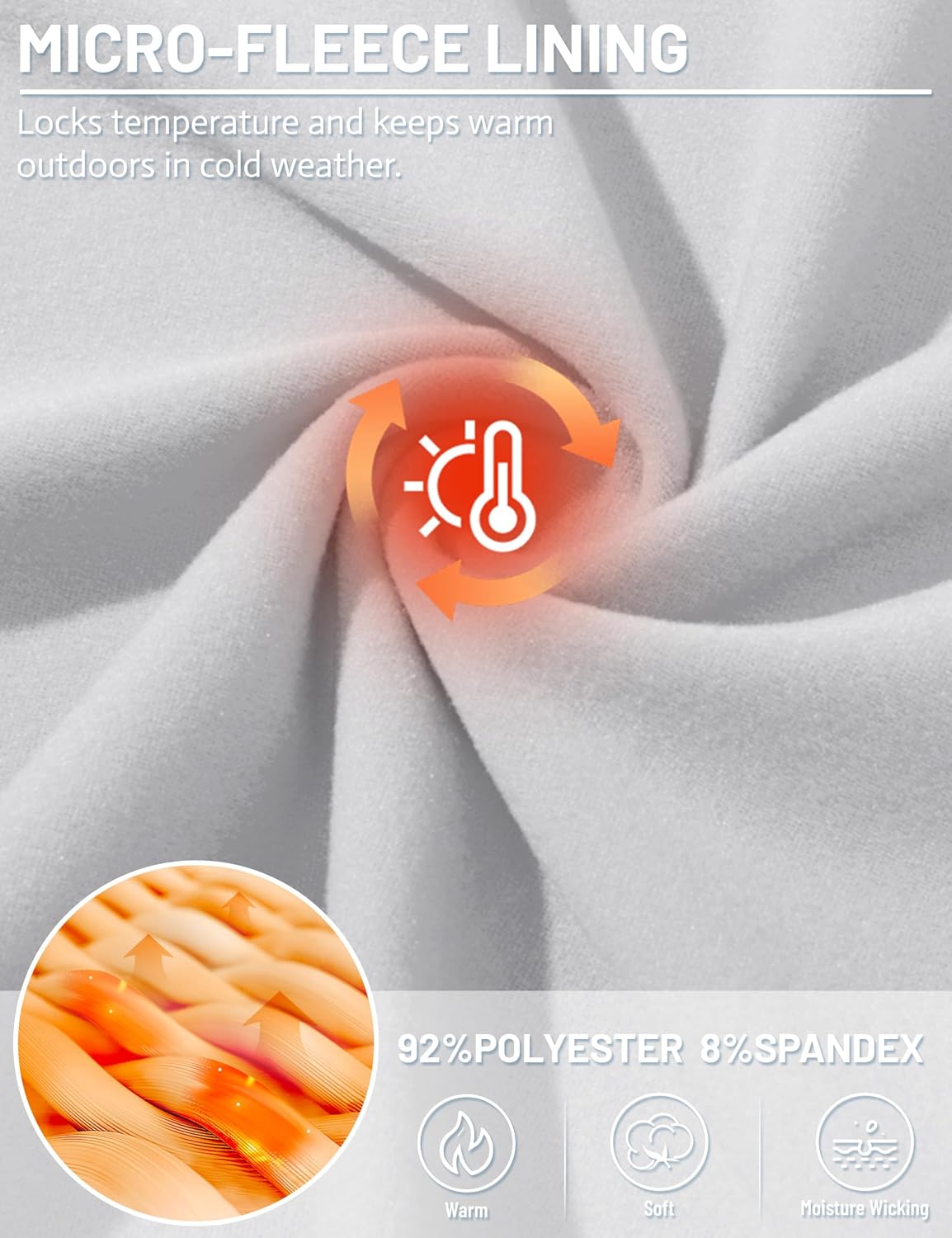 Lightweight Fleece Base Layer Thermal Top - Image 2
