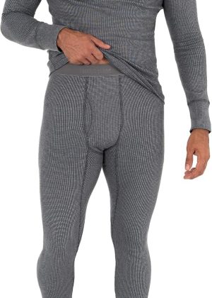 Recycled Waffle Thermal Underwear Top and Bottom Set